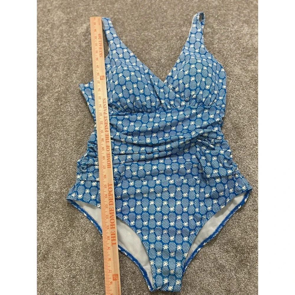 Boden Set Of 2 US 20-22 Long Swimsuits - Lemons & Pineapples Excellent Condition - Picture 12 of 16